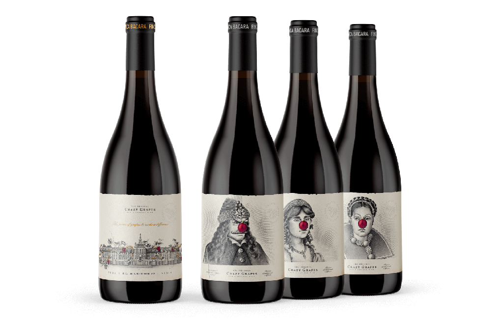 Finca Bacara - Crazy grapes - 3m hout  - Rood - 75cl
