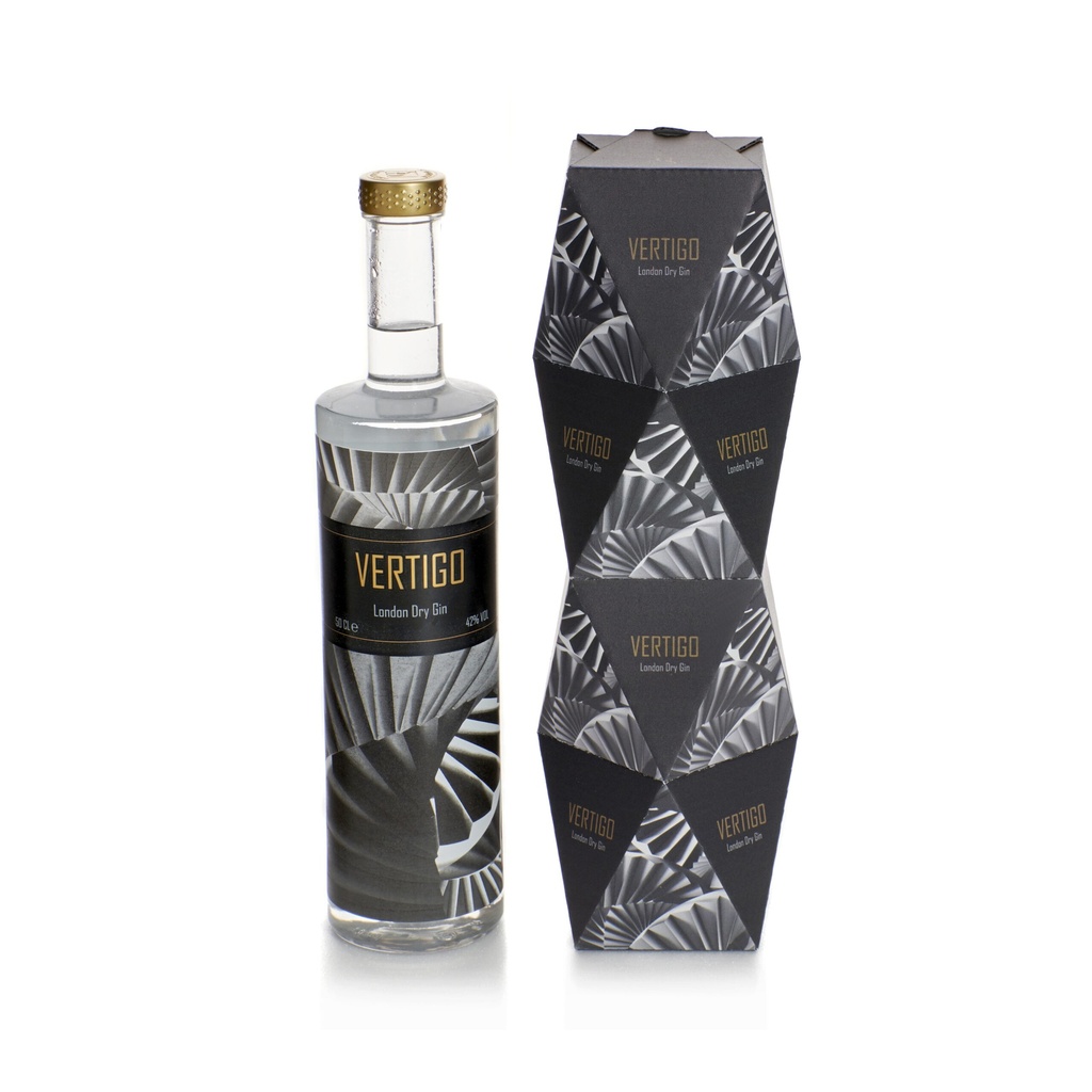 [000910] Vertigo London Dry Gin 50cl Giftbox