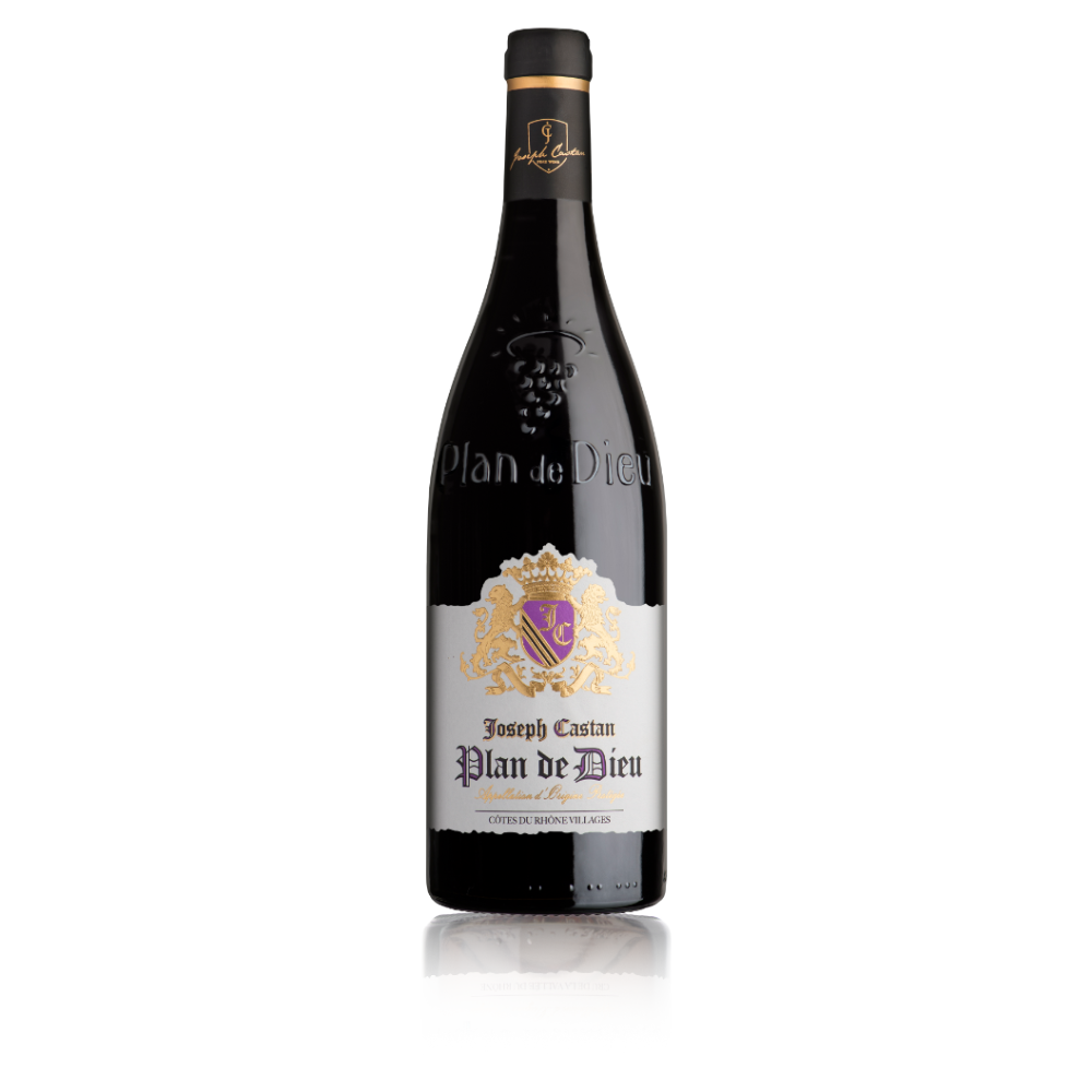 Joseph Castan - Plan de Dieu - AOP Cotes du Rhone Villages - Rood -  75cl