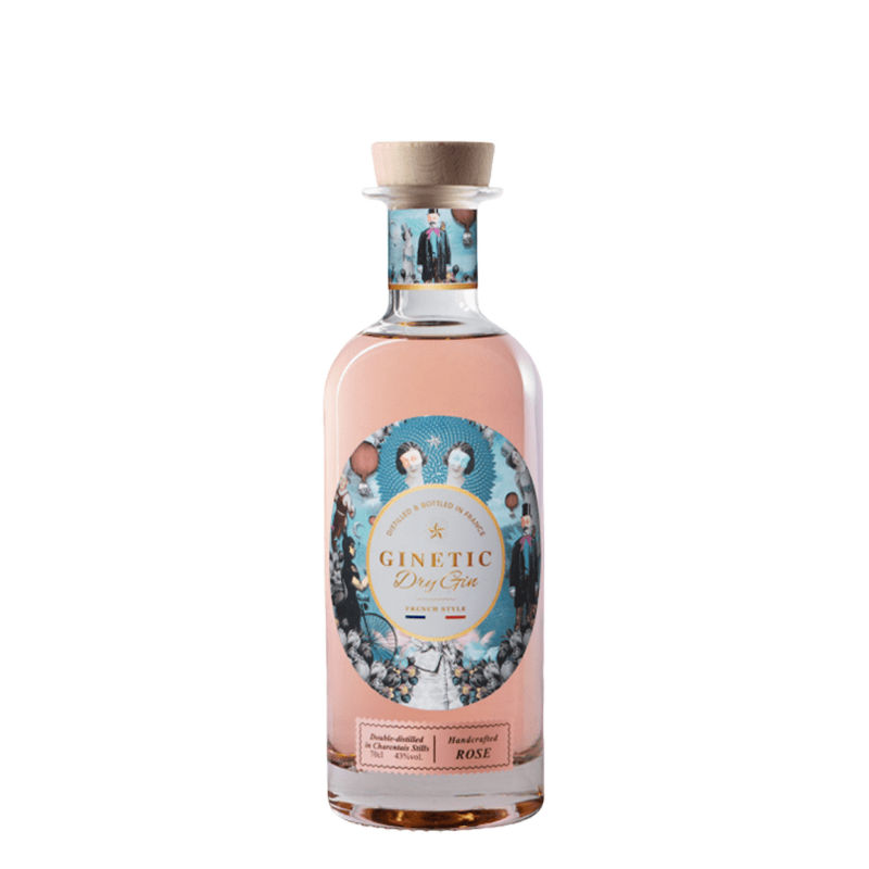 [000667] Ginetic - Dry Gin - French Rosé Style gin - 70cl