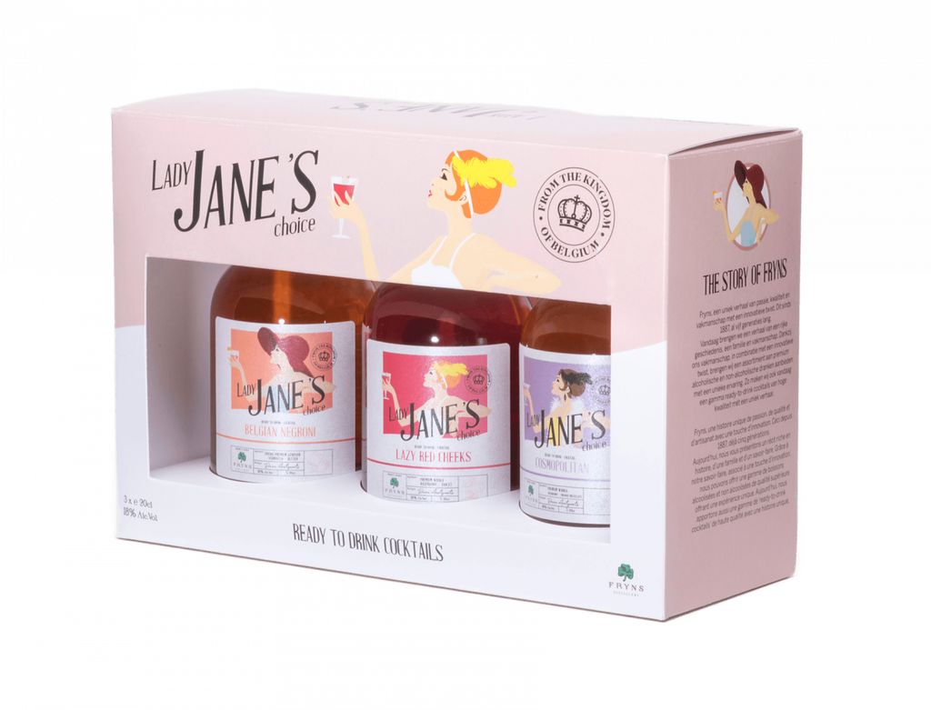[000926] Fryns - Lady Jane's Cocktail Kit 3*20cl