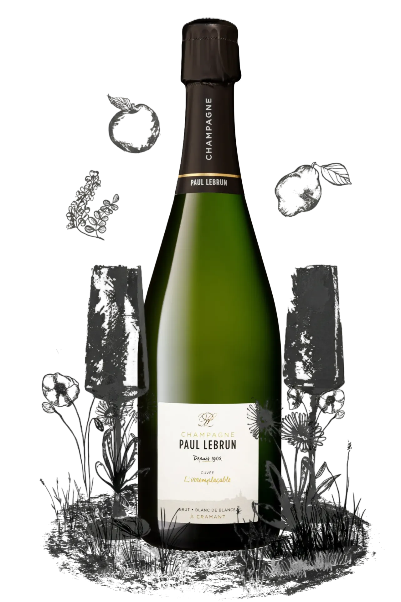 [000067] Champagne Paul Lebrun - L'Irremplaçable - Blanc de Blancs - Brut - 75cl