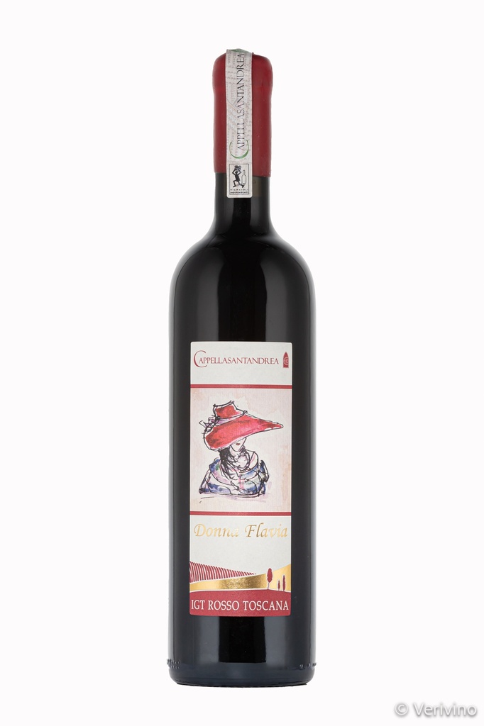 [001046] Capella Santandrea - Donna Flavia Toscana Rosso IGT - Rood -75cl