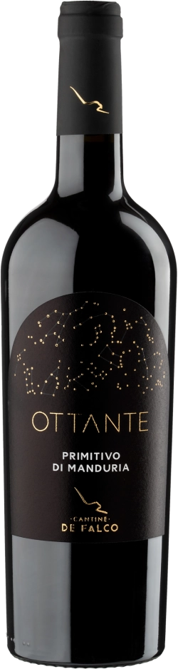 [001385] Cantine de Falco - Ottante - Primitivo di Manduria - Rouge - 75cl