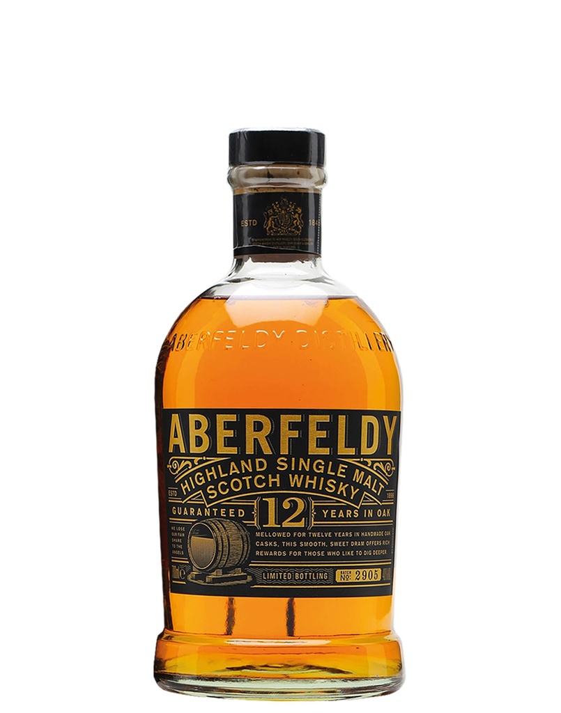Aberfeldy - Highland Single Malt Scotch Whisky - 12 Years in Oak - 40° - 70cl