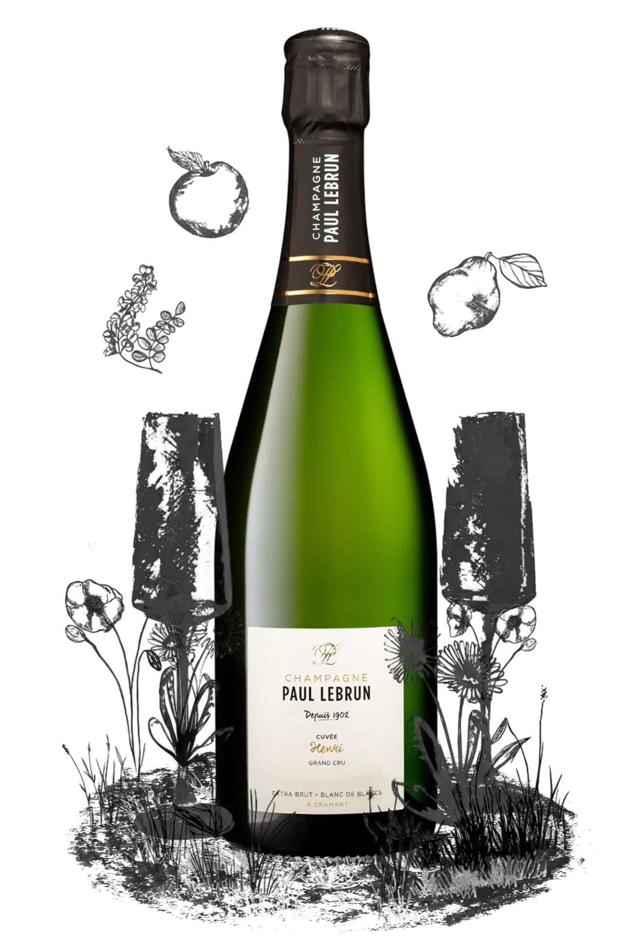 Champagne Paul Lebrun - Henri Grand Cru - Blanc de Blancs - Extra Brut - 75cl