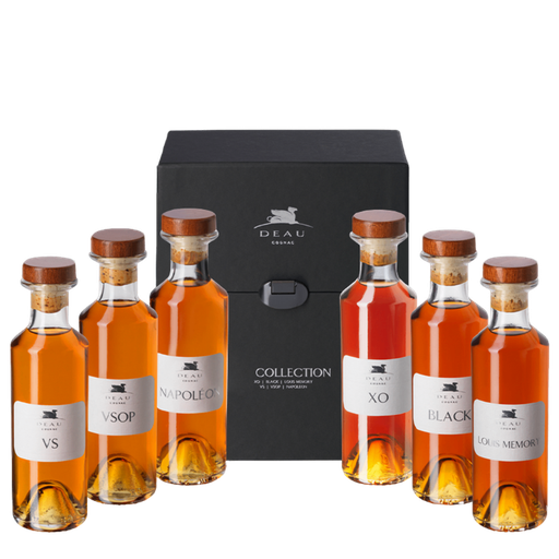 [000720] LUXE BOX Cognac Deau - La Collection - 6X20cl