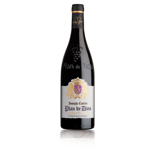 [001195] Joseph Castan - Plan de Dieu - AOP Cotes du Rhone Villages - Rood -  75cl