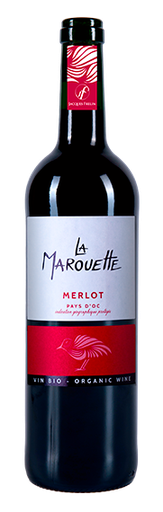 [000749] JF - Marouette - Merlot - Pays d'Oc  - Rood - 75cl