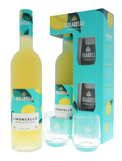 [001277] Isolabella Limoncello & 2 GLAZEN 30° 0,70L