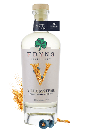 [000660] Fryns - Vieux Système - Hasseltse Graanjenever - 38° - 70cl - Giftbox + glas