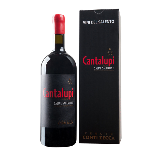 [000908] Conti Zecca - Cantalupi Riserva - Rood - 150cl Giftbox
