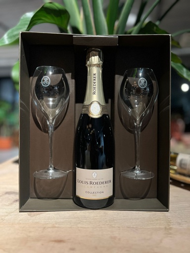 [000079] Champagne Louis Roederer - Brut Premier - BOX & GLAZEN