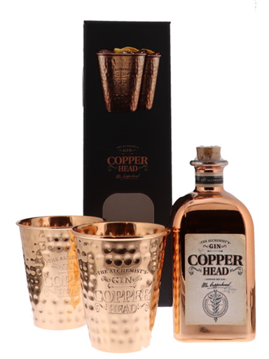 Copper Head - Giftbox met 2 GLAZEN 50cl 